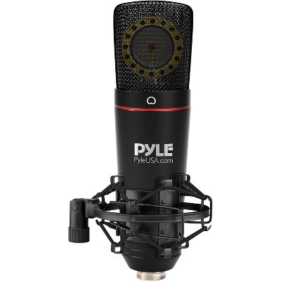 XLR Studio Microphone Kit for Podcasting with Gold-Plated Capsule, Shock Mount, Compatible with Most Recording Devices