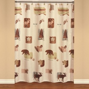 Saturday Knight Ltd Natures Trail High Quality Easily Fit And Ultra Durable Everyday Use Shower Curtain - 70X72", Natural - 1 of 3