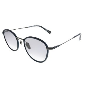 John Varvatos Troubadour JV V531 NGU Unisex Round Sunglasses Navy 51mm - 1 of 3