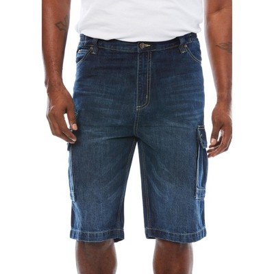 DENIM CARGO SHORTS