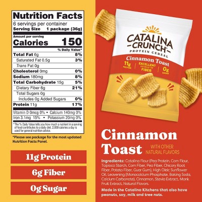 Catalina Crunch Cinnamon Toast Breakfast Cereal - 7.6oz/6ct