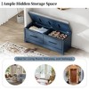 TIRAMISUBEST Shoe Bench with Removable Cushion, Entryway Bench with Hidden Storage for Living Room, Entryway - 4 of 4