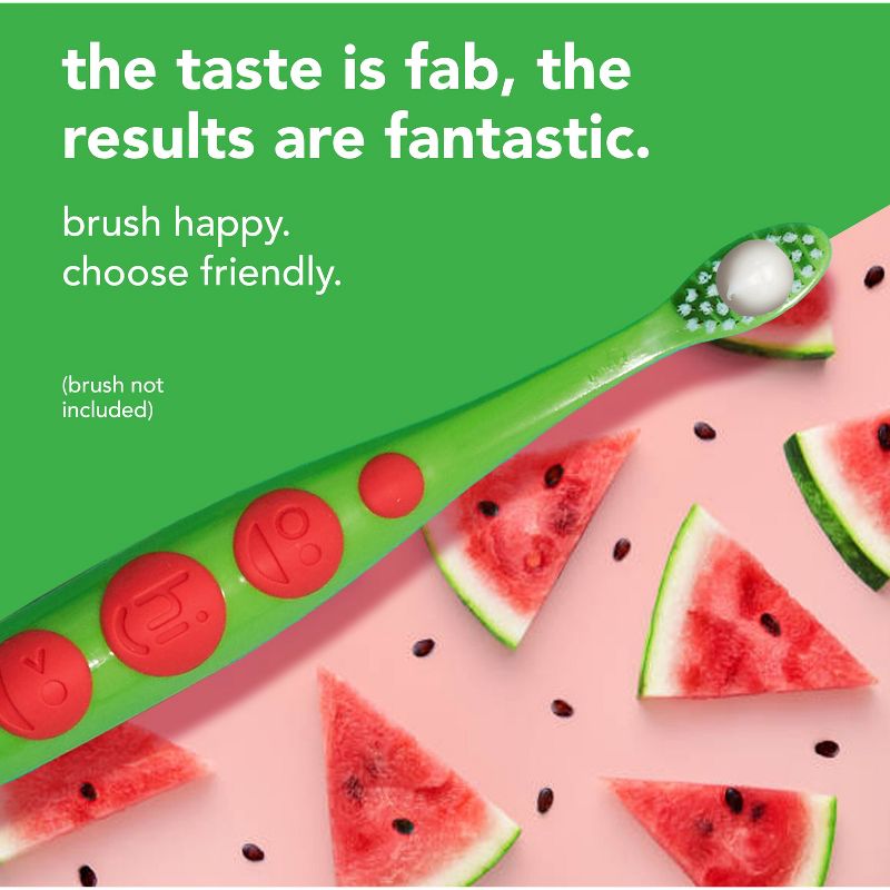 hello Kids&#39; Natural Watermelon Fluoride-Free, SLS-Free and Vegan Toothpaste - 4.2oz, 5 of 10