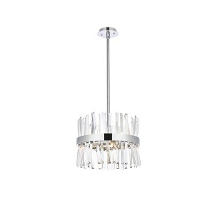 Elegant Lighting Serephina 8 - Light Pendant in  Chrome - 1 of 4