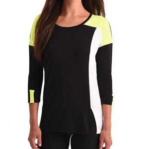 Women's Color Block 3/4 Sleeve Top - ANGEL - 1 of 2