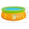 JLeisure Sun Club 12010 5 Foot x 16.5 Inch 1 to 2 Person Capacity 3D Kids Outdoor Above Ground Inflatable Kiddie Swimming Pool, Blue - 2 of 4