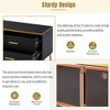 NicBex TV Stand for 78 Inch TV with Golden Legs,TV Entertainment Center with Brown Glass Storage Cabinet,TV Console Table for Living Room - 4 of 4
