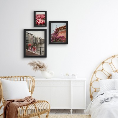 Wandering Blooms - 3 Piece Shadowbox Frame Gallery Wall Art Set : Target