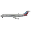 Bombardier CRJ200 Commercial Aircraft "American Eagle" Gray with Red and Blue Tail 1/400 Diecast Model Airplane by GeminiJets - 3 of 4