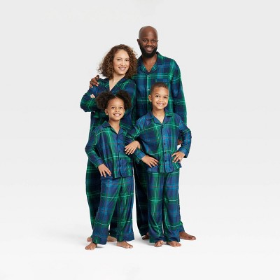 Holiday Blue Tartan Plaid Matching Family Pajamas Collection - Wondershop™