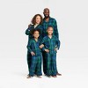 Dog and Cat Holiday Tartan Plaid Flannel Matching Family Pajama Set - Wondershop™ Navy Blue - image 4 of 4