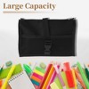 Unique Bargains Mesh Style Pencil Pouch with Large Capacity for Office Supplies 1 Pc - 3 of 4