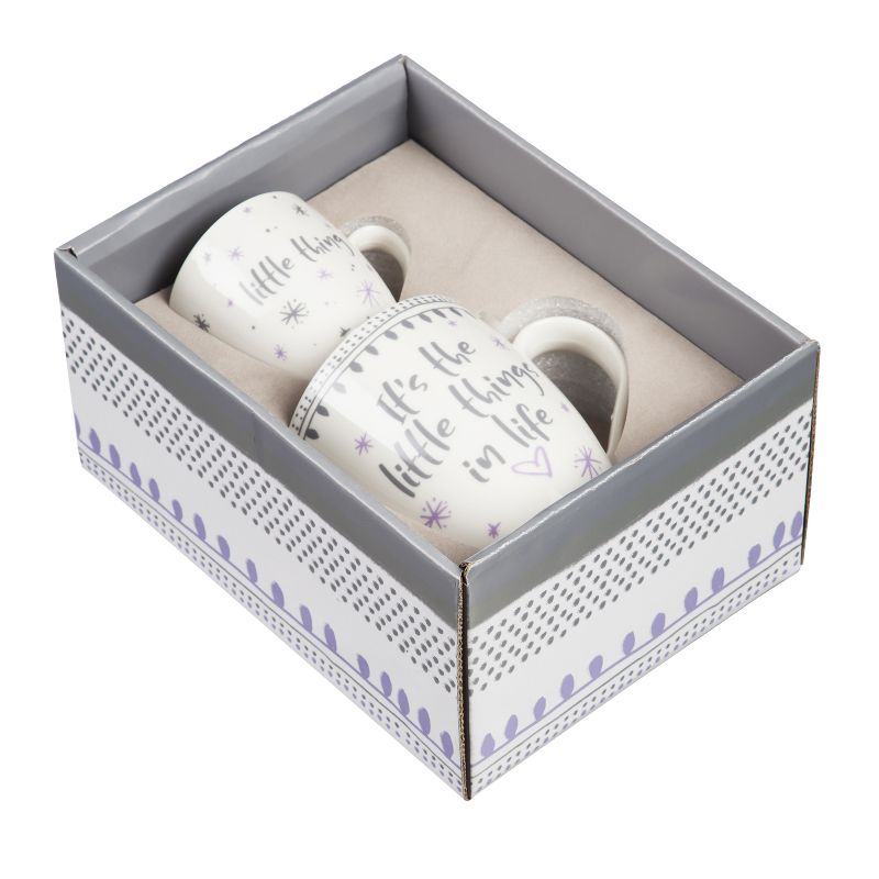 Evergreen Mommy and Me Ceramic Cup Gift set, 17 OZ and 7 OZ, It's the Little Things in Life/Little Thing, 2 of 9