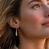 Ross-Simons 0.25 ct. t.w. Diamond Long Drop Earrings in 18kt Yellow Gold - 2 of 4