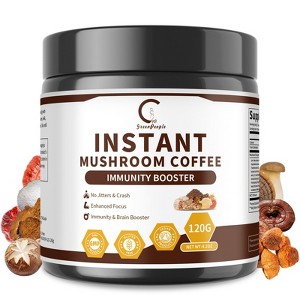 GPGP GreenPeople Mushroom Coffee with Lion's Mane, Shiitake and More, 10 in 1 Formula, 4.2 oz (120g) - 1 of 4