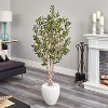 HomeStock  5 ft. Artificial Olive Tree in Planter for Indoor/Outdoor - 2 of 3
