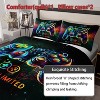 Gamer Dream Controller-Themed Comforter Set - Microfiber Bedding,1Comforter+2PillowCover,for Gaming Rooms,Deeply loved by children - 2 of 4