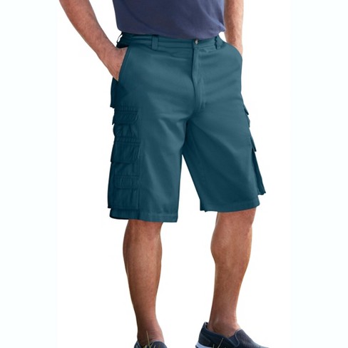 Boulder Creek By Kingsize Men's Big & Tall Side-Elastic Stacked Cargo  Pocket Pants 