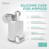 iHome AirPods Case Cover for AirPods Gen 1 & 2, Soft Touch Silicone, Shock Resistant, Easy Installation, White - 2 of 4