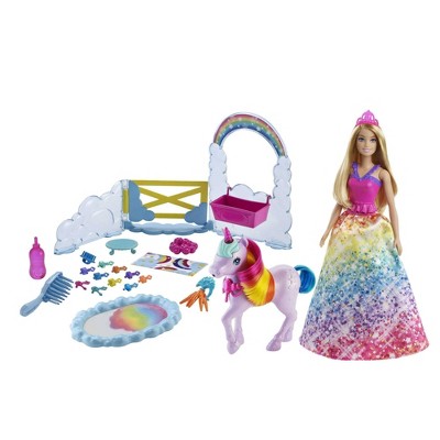 Barbie Rainbow Potty Unicorn Playset