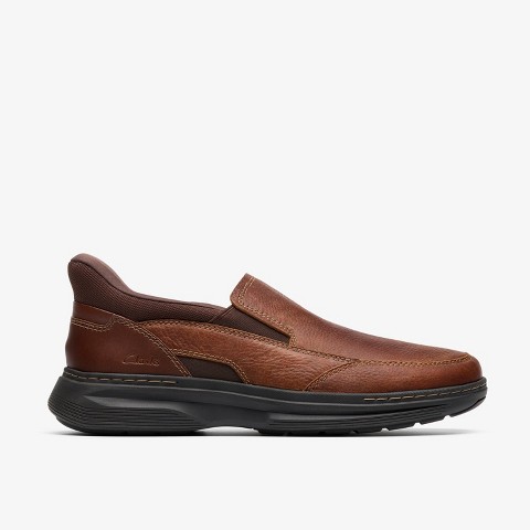 Clarks Mens Craftwell Step Brown Tumbled Shoes 9 Wide