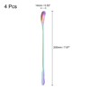 Unique Bargains Stainless Steel Mixing Drink Cocktail Long Handle Spoons 4 Pcs - 2 of 4