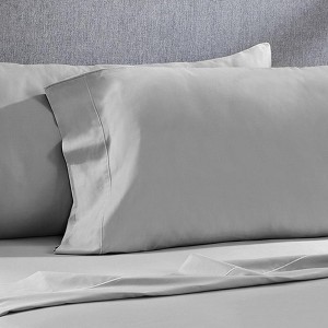 Perthshire Platinum Concepts 1200 Thread Count Solid Sateen Sheet - 4 Piece Set - Gray - 1 of 1
