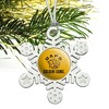 Arkansas at Pine Bluff Golden Lions Metal Snowflake Christmas Tree Holiday Ornament - 2 of 3