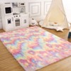 Modern 9'x12'Large Shag Area Rug Non Slip Fluffy Shaggy Rug Ultra-Soft Living Room Rug Colorful High Pile Non Shedding Furry Rug for Bedroom - 2 of 4