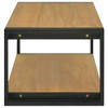 VidaXL Wall-mounted Bathroom Cabinet 43.3"x17.7"x13.8" Solid Wood Teak - 3 of 4