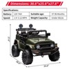 12V Ride on Car for Kids, Electric Kids Car with Remote Control, Music, LED Lights, Suspension, Double Doors, Safety Belt - 4 of 4