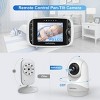 HelloBaby 3.2" Video Baby Monitor with Remote Pan-Tilt Zoom (HB6232) - White - 3 of 4