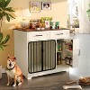 Bella Depot 37.4" Dog Crate Furniture, 2 Drawers and Storage Cabinet, Modern Furniture - 2 of 4
