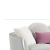66.25" Kasa Sofa Beige Linen and Champagne Finish - Acme Furniture: Includes 3 Accent Pillows, Wood Frame - 4 of 4