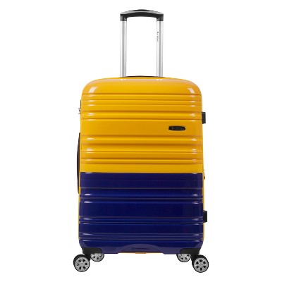 yellow suitcase carry on