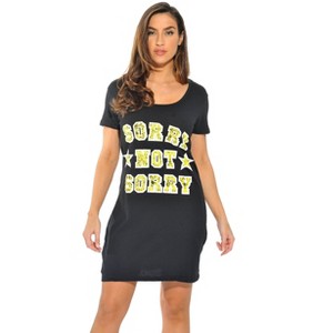 Just Love Sleep Dress for Women - Sleeping Dorm Shirt - Ladies Nightshirt - Nightgown Sleepwear - 1 of 2