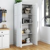 SEVOBAL Pantry Cabinet Kitchen Pantry Storage Cabinet Door Shelf Utility Storage Cabinets Cupboard Dining Room Living Room, White, 32"*18.1"*7.48" - 4 of 4