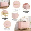 Whizmax Dresser for Bedroom with 6 Drawer, Wood Dressers Chest of Drawers with Wide Drawers and Metal Handles for Living Room Hallway Entryway - 4 of 4