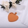 Unique Bargains Stainless Steel Heart Shaped Compact Makeup Mirror and PU Leather Case - 2 of 4