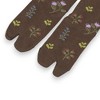 Anna-Kaci Women's 3 Pairs Floral Patterned Split-Toe Socks Soft Cotton Stretch Knit Crew Style - 2 of 4