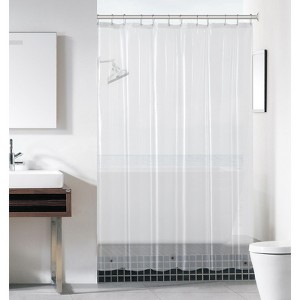 GoodGram Basic PEVA Non-Toxic, Mold & Mildew Resistant Lightweight Vinyl Shower Liner - 1 of 1