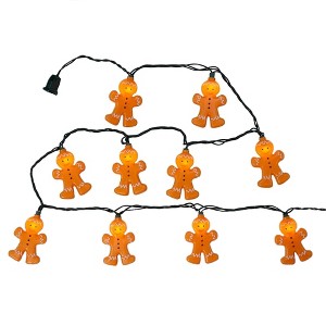 Kurt Adler Indoor/Outdoor UL 10-Light Gingerbread Light Set, 9ft - 1 of 2