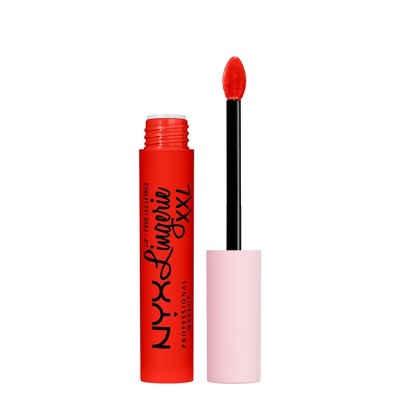 Nyx Professional Makeup Lip Lingerie Xxl Smooth Matte Liquid Lipstick -  16hr Longwear - 27 On Fuego - 0.13 Fl Oz : Target