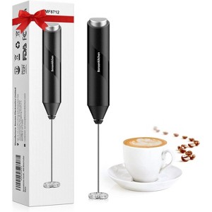 Bonsenkitchen Milk Frother Handheld, Electric Foam Maker with Stainless Steel Whisk, Drink Mixer for Coffee, Lattes, Matcha, Stirrer Coffee Wand - 1 of 4