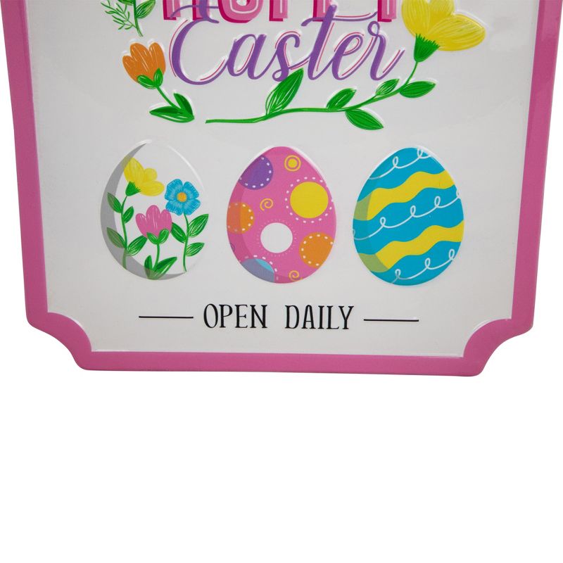 Northlight Hoppy Easter Open Daily Metal Wall Sign - 9.75", 5 of 8
