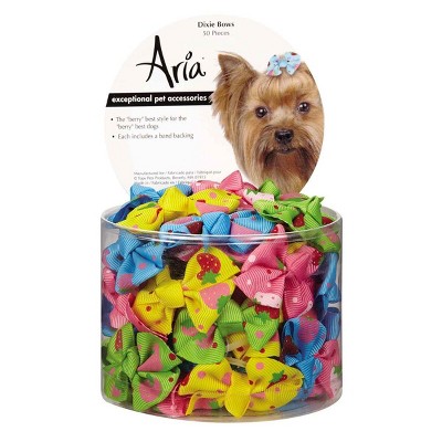 Aria Dixie Dog Bows Canister 50 pieces