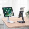 Boersma Adjustable Metal Tablet & Phone Stand – Dual-Folding Desktop Holder for iPhone, iPad, and All Smartphones – Foldable, Sturdy, and Portable - 3 of 4