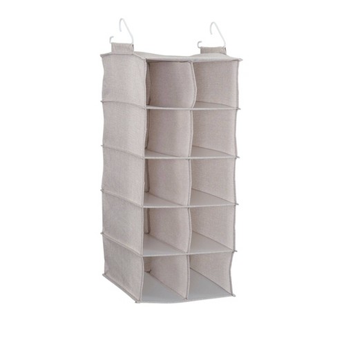 10 Shelf Hanging Shoe Storage Organizer Gray - Room Essentials™ : Target