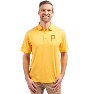 Pittsburgh Pirates Cutter & Buck Forge Eco Stretch Recycled Mens Polo - College Gold Heather - 3X Large - 1 of 1