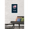 Trends International Team USA - Logo Blue Framed Wall Poster Prints - 2 of 4